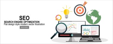 İş analytics kavramı tema. Vektör çizim