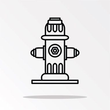 Su vinç simgesini elle, vektör çizim.