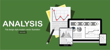 analiz basitçe vektör illüstrasyon  