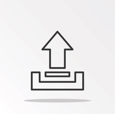 yükleme simgesi sadece vektör illüstrasyon    