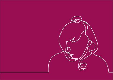 Soyut kadın vektör çizim