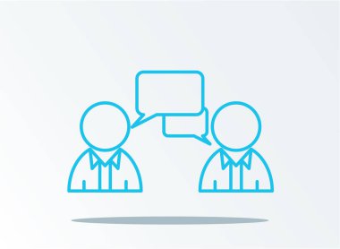 konuşma sadece vektör illüstrasyon    