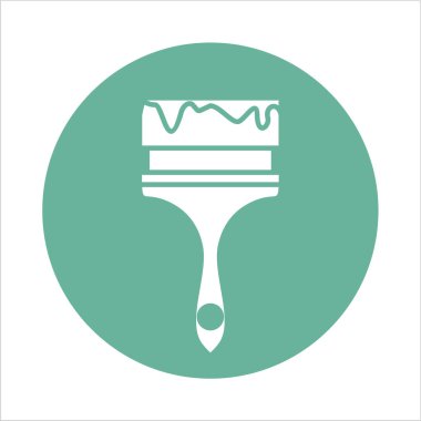 boya fırçası sadece vektör illüstrasyon   