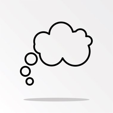 konuşma balonu sadece vektör illüstrasyon 