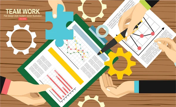 Business Analytics Concept Theme Vector Illustration — Stock Vector