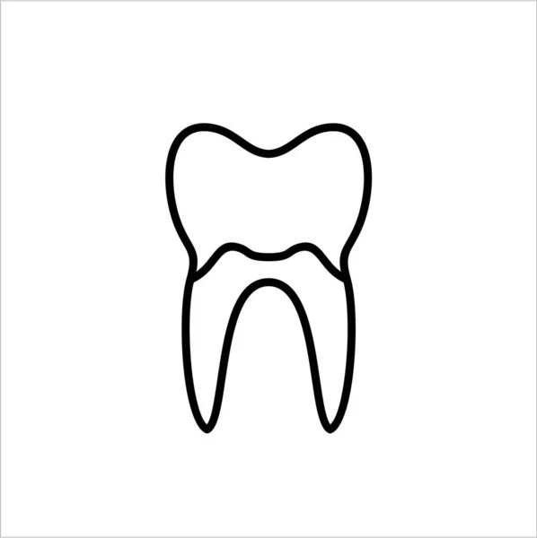Tooth Simply Vector Illustration — Stock Vector