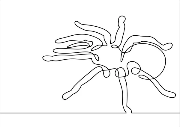 蜘蛛简单的矢量插图 — 图库矢量图片
