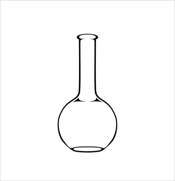 Medicin Glas Helt Enkelt Vektor Illustration — Stock vektor