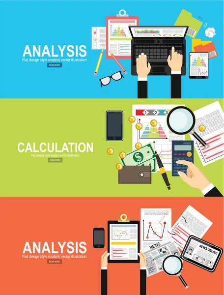 Business Analytics Concept Theme Vector Illustration — Stock Vector