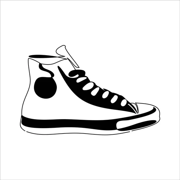 Zapato Simplemente Vector Ilustración — Archivo Imágenes Vectoriales