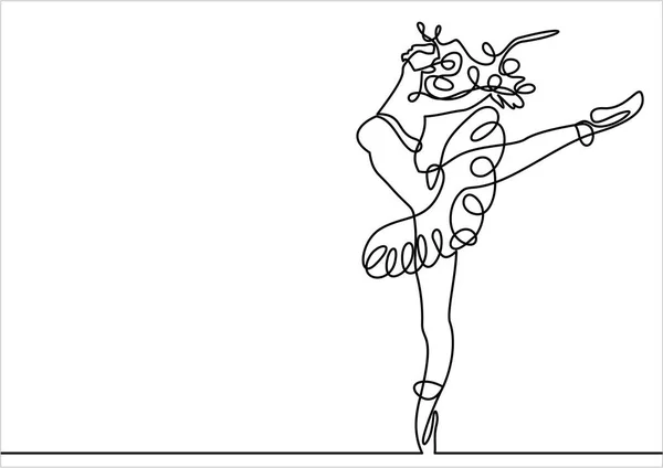 Ballerino Semplicemente Vettoriale Illustrazione — Vettoriale Stock