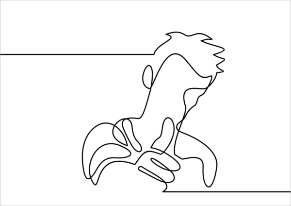 Vector Man Concept Flat Illustration Conception — Image vectorielle