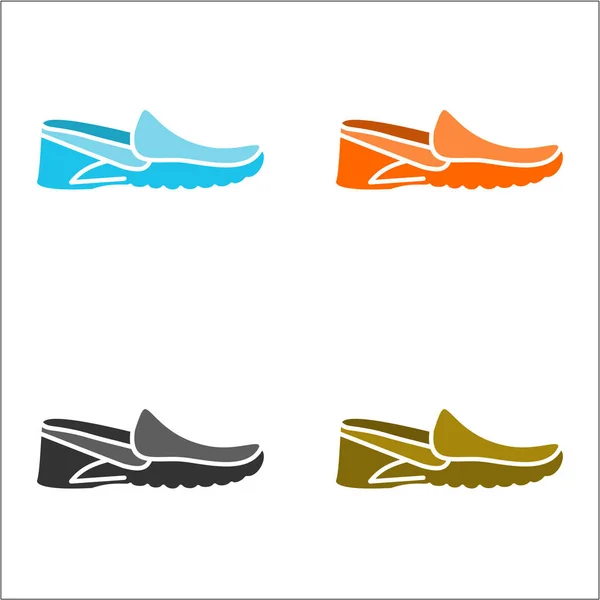 Male Shoes Simply Vector Illustration — Stock Vector