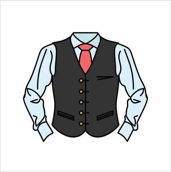 Roupas Masculinas Simplesmente Ilustração Vetorial — Vetor de Stock