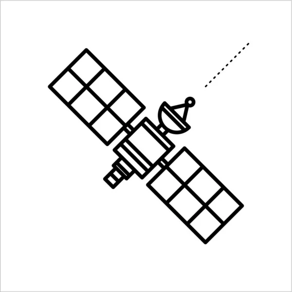 Satellite Spatial Illustration Vectorielle Simple — Image vectorielle