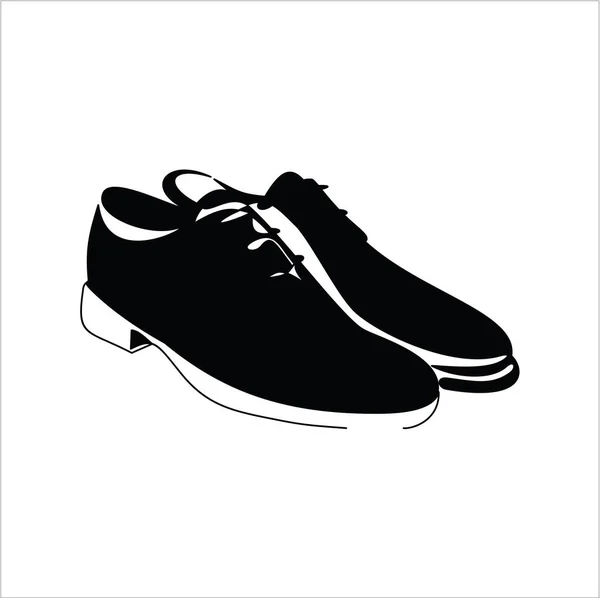 Zapato Masculino Simplemente Vector Ilustración — Vector de stock