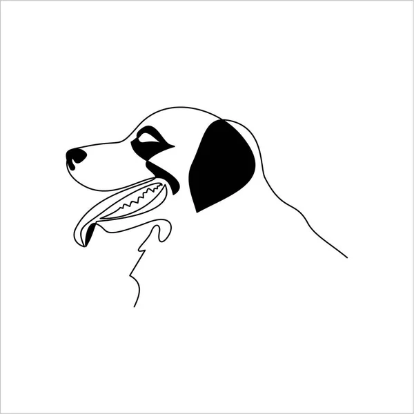 Собака Просто Векторная Иллюстрация — стоковый вектор