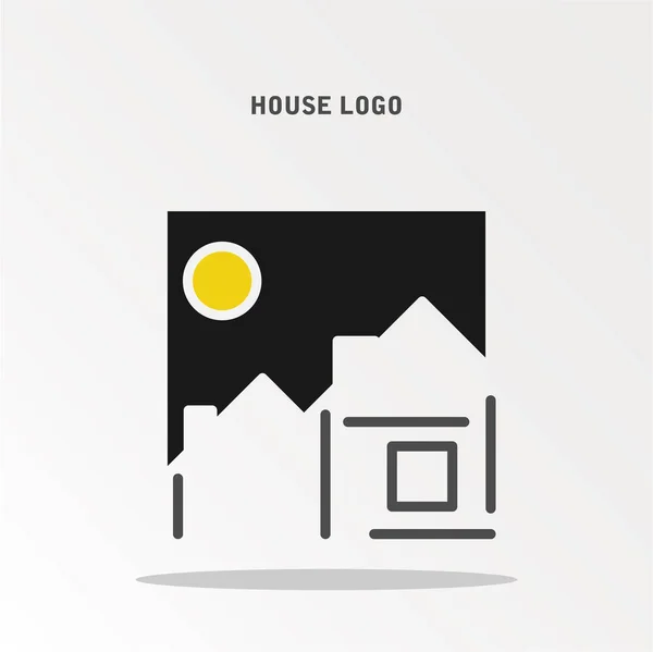 Haus Logo Einfach Vektorillustration — Stockvektor