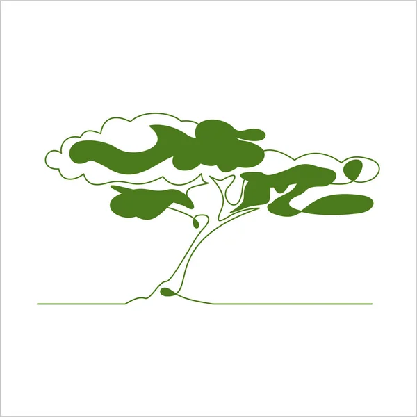 Bomen Gewoon Vector Illustratie — Stockvector