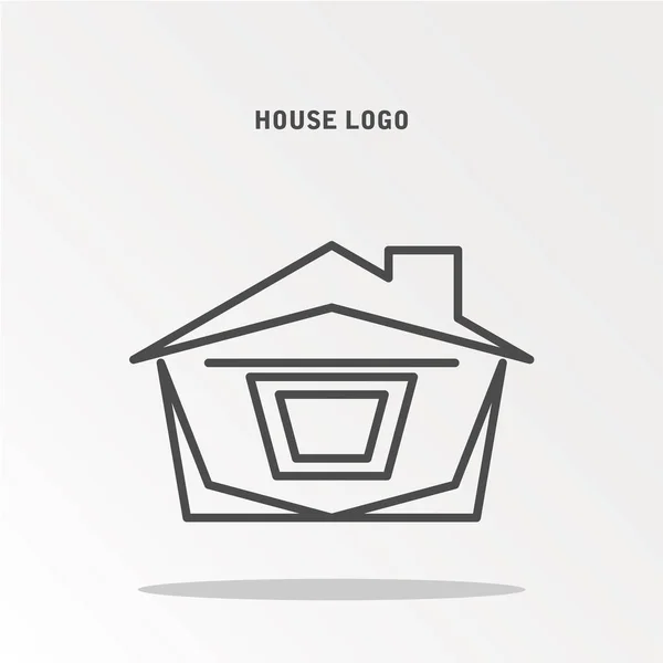 Haus Logo Einfach Vektorillustration — Stockvektor