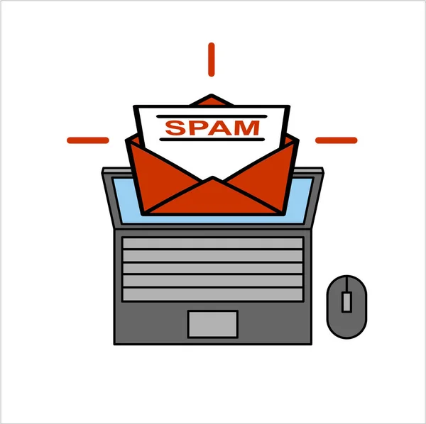 Spam Simply Vector Illustration — Stock Vector