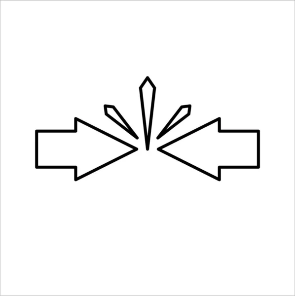 Flechas Simplemente Vector Ilustración — Vector de stock