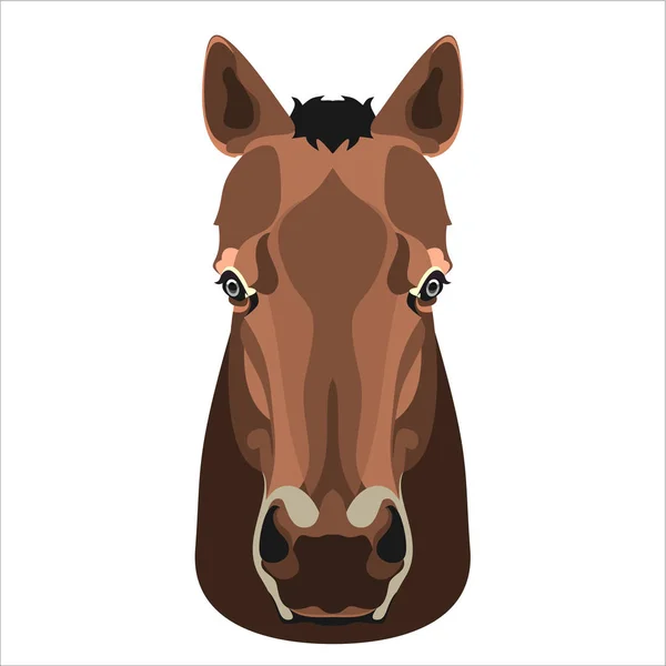 Лошадь Просто Векторная Иллюстрация — стоковый вектор