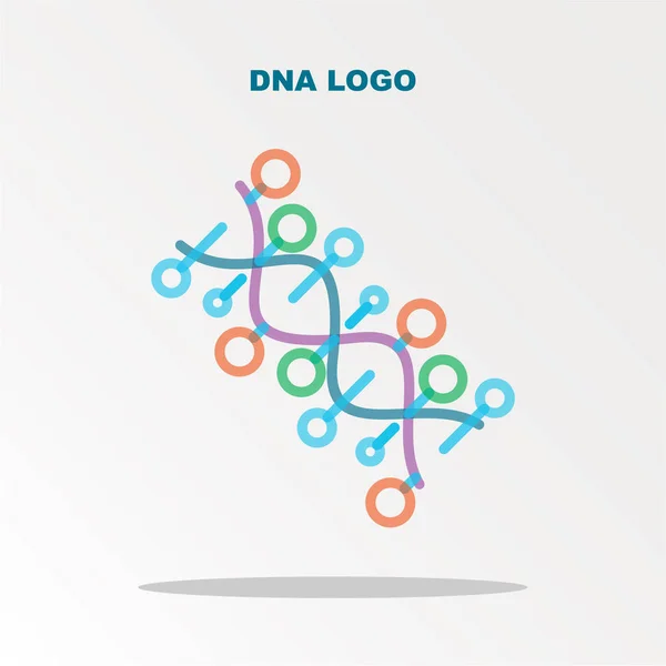 Dna Logotypen Helt Enkelt Vektor Illustration — Stock vektor