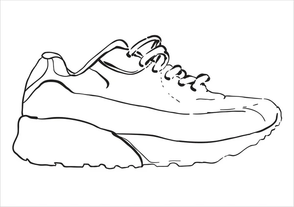 Zapato Simplemente Vector Ilustración — Vector de stock