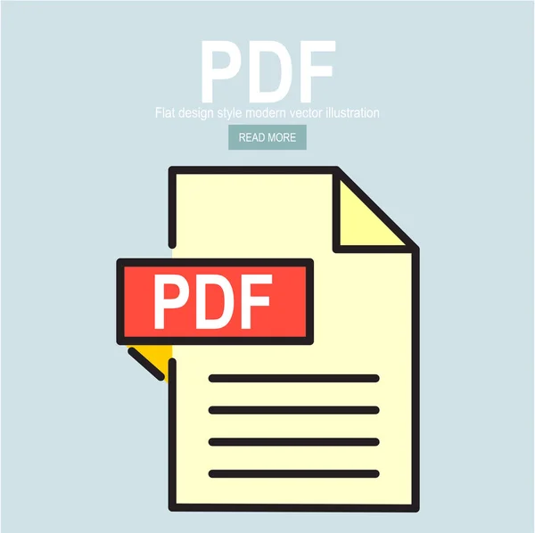 Documento Pdf Simplemente Vector Ilustración — Vector de stock