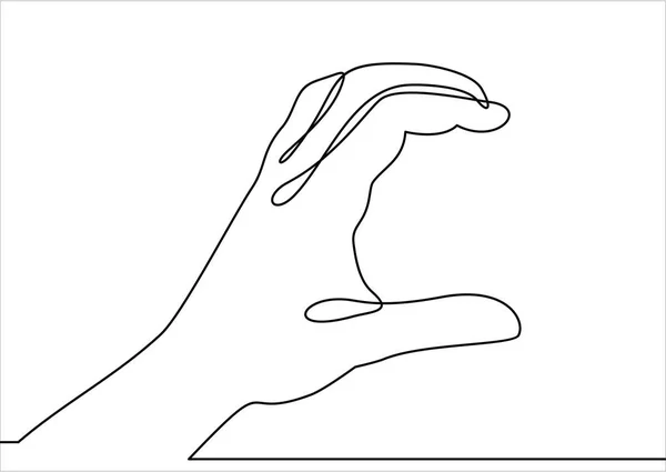 Hand Gewoon Vector Illustratie — Stockvector