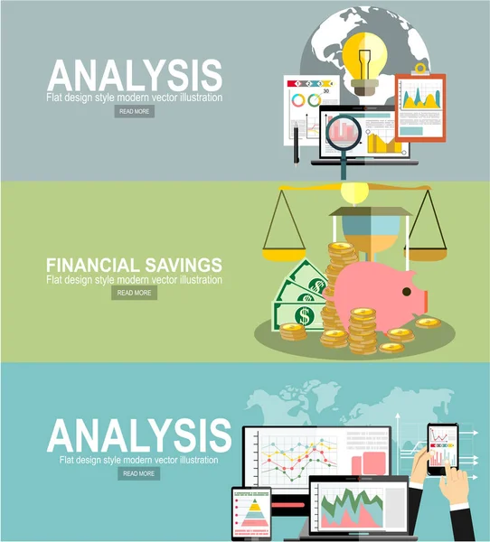 Business Analytics Koncepcja Tematu Ilustracja Wektorowa — Wektor stockowy
