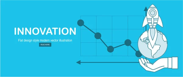 Concepto Negocio Para Banner Web Ilustración Vectores Color — Vector de stock