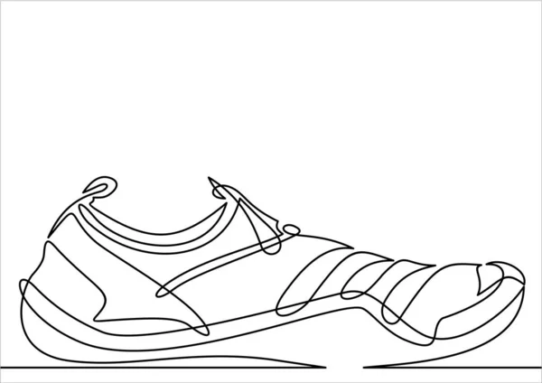 Schuh Symbol Farbe Vektor Illustration — Stockvektor