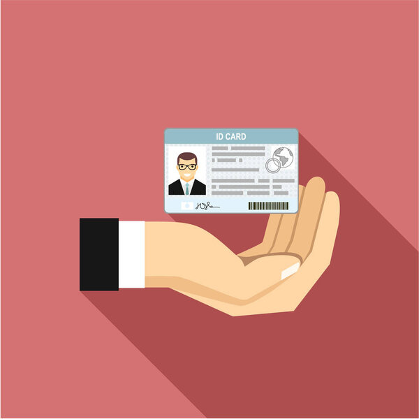 id-карта просто векторная иллюстрация
 