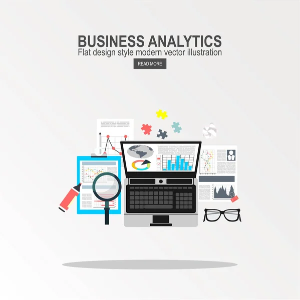 Business Analytics Illustration Vectorielle — Image vectorielle