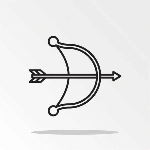 bow with arrow simply vector illustration