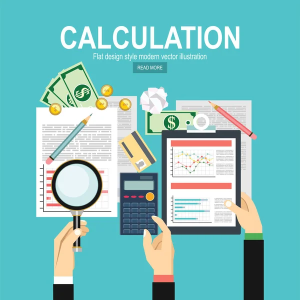 Tema Del Concepto Analítica Empresarial Ilustración Vectorial — Vector de stock