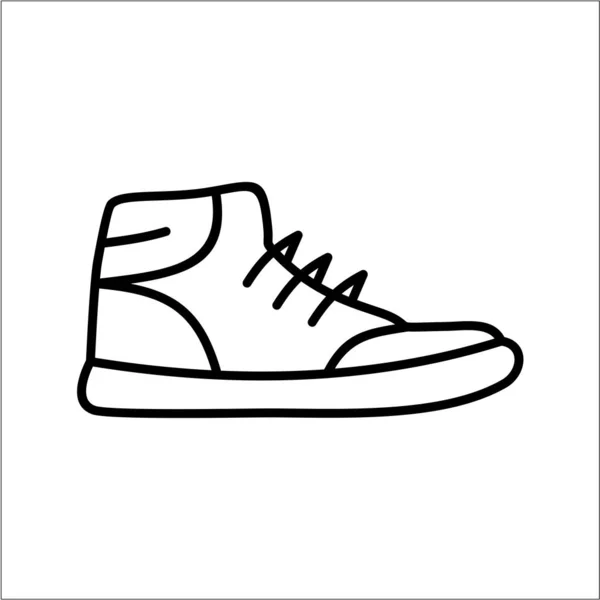 Schuh Symbol Farbe Vektor Illustration — Stockvektor