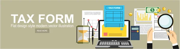 Forma Fiscale Semplicemente Illustrazione Vettoriale — Vettoriale Stock