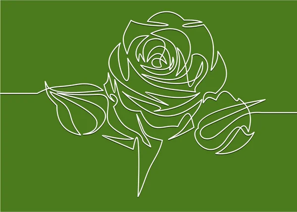 Růžové Květiny Jednoduše Vektorová Ilustrace — Stockový vektor