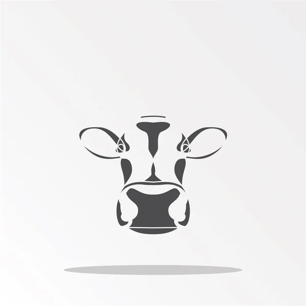 Cow Simply Vector Illustration — Stock Vector