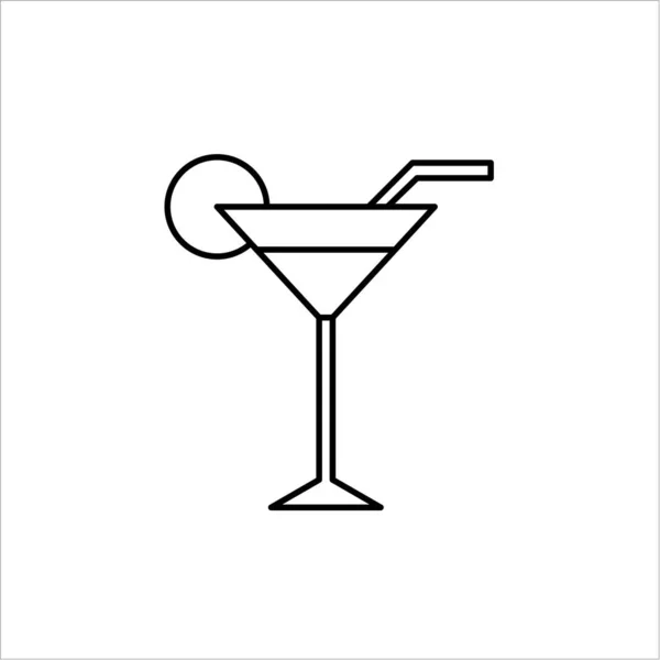 Cocktail Semplicemente Illustrazione Vettoriale — Vettoriale Stock