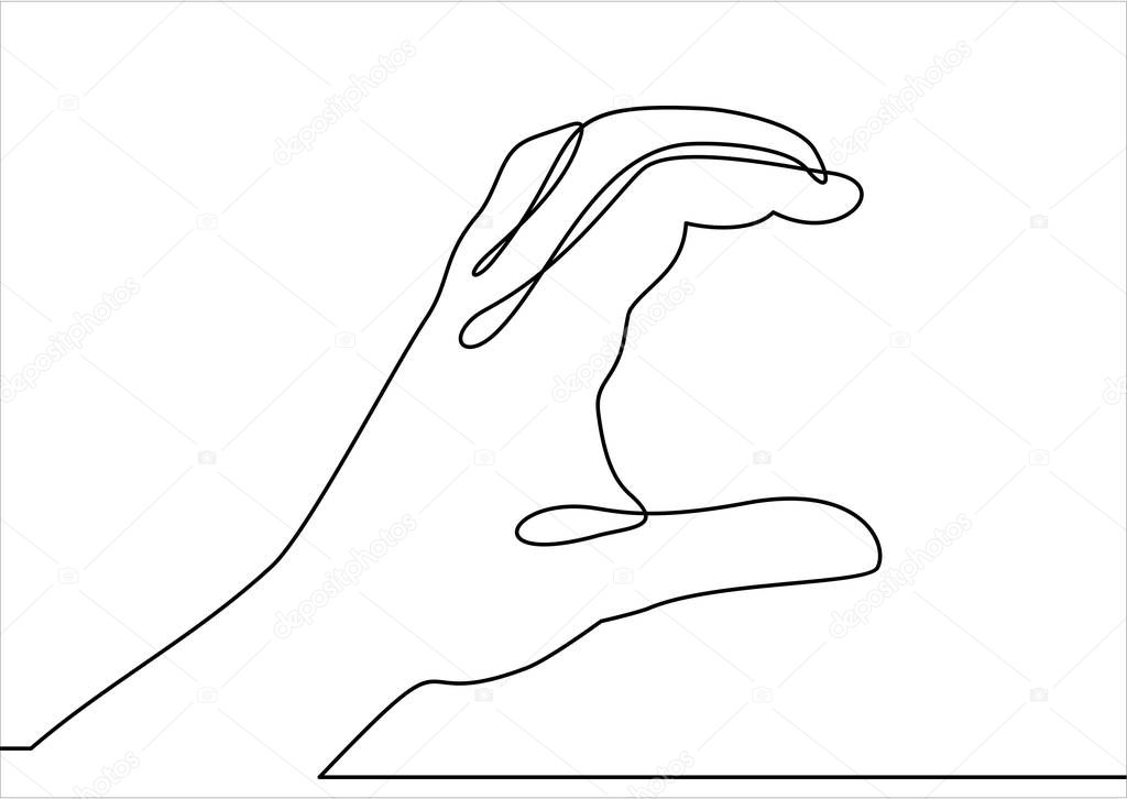 hand simply vector illustration  