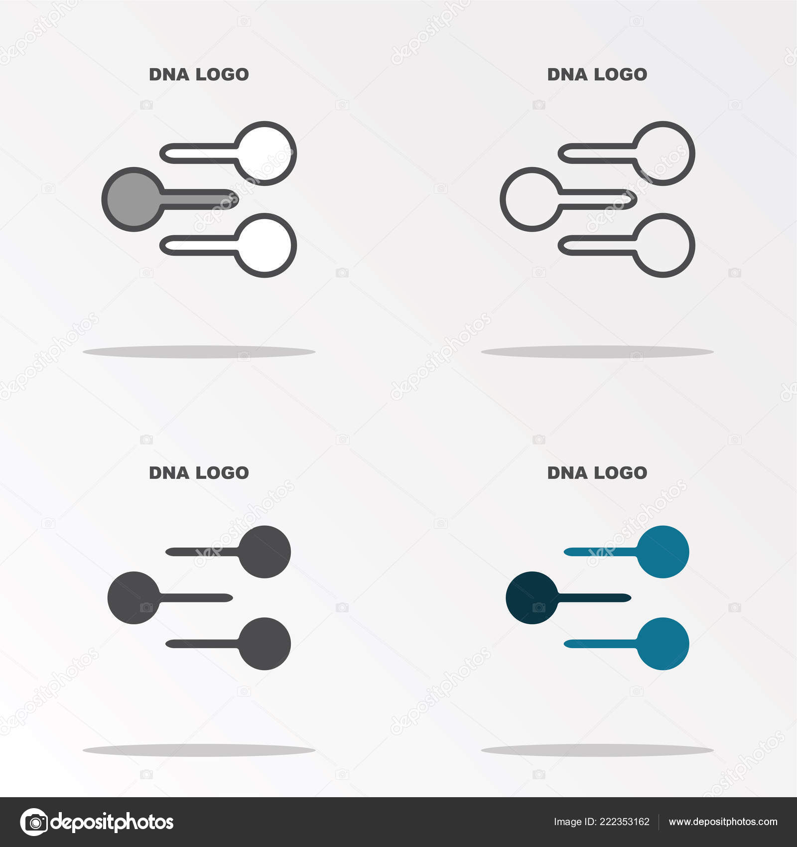Set Dna Logos Simply Vector Illustration Stock Vector by ©nikvector20 ...