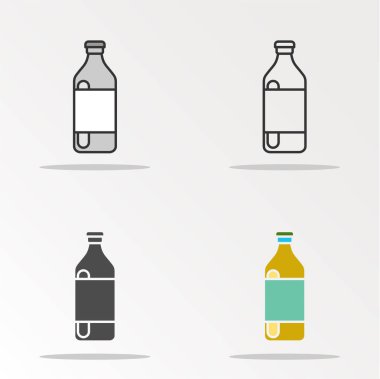 şişe seti sadece vektör illüstrasyon  