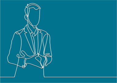 İş düz vektör çizim.