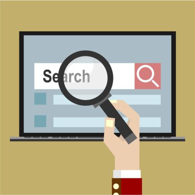 arama sadece vektör illüstrasyon    