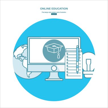 İş web tema, renk vektör çizim