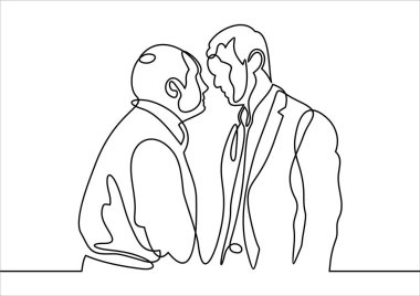 Vektör işadamı çizim. düz tasarım.